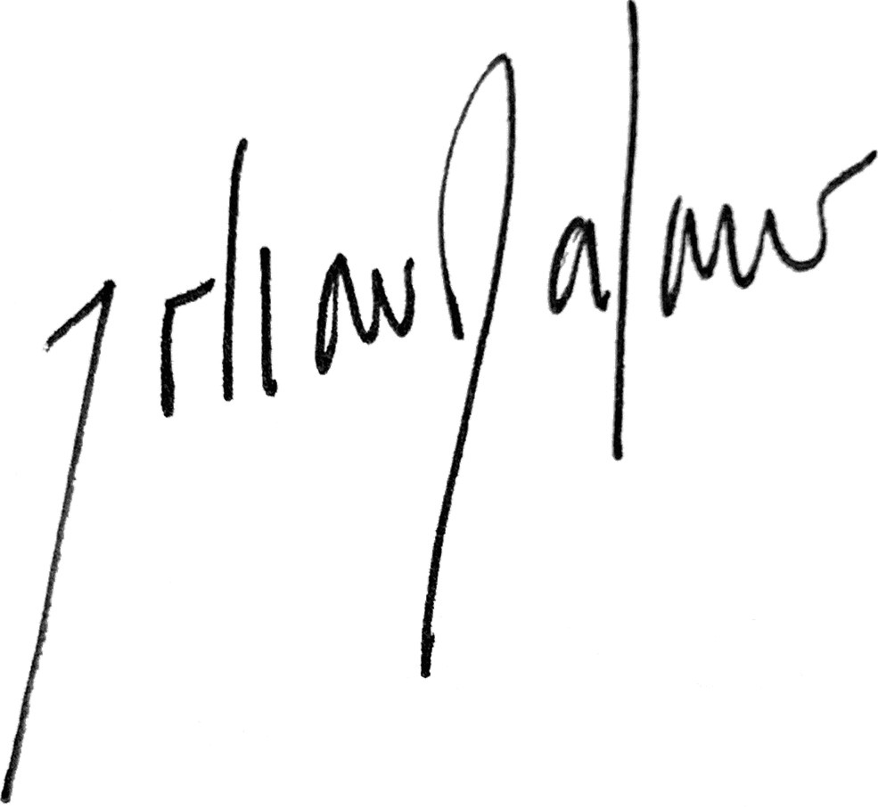 Signature of Johan Gafaro, Founder of Glint